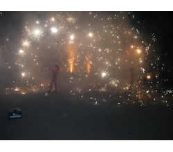 Захоплююче файєр-шоу в заключній частині святкування дня міста Сватове 2012