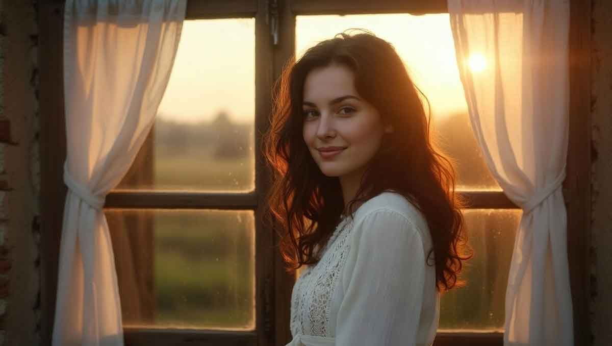 Олеся — мрія золота: романтичний образ дівчини у світлі сонця