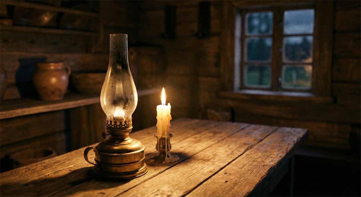 Старовинна гасова лампа