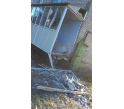 Руйнування після вибухів на кварталі Луначарського 29 жовтня 2015 рік м. Сватове
