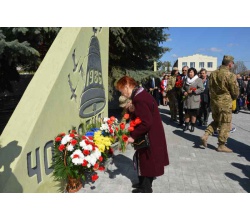 26 квітня 2017 р. на пл. 50-річчя Перемоги біля пам’ятного знаку героям Чорнобиля відбувся мітинг.Покладання квітів.
