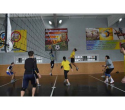 Відкритий обласний турнір з волейболу серед команд Луганської області, присвячений памяті О.В. Шепеля. Під час змагань.