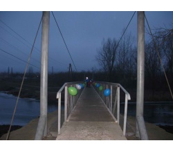 Открытие нового моста через р. Красная. Зима 2013 год