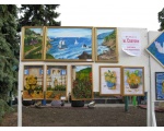 Выставка картин юных художников, на день города Сватово 2010