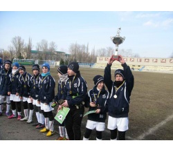 Команда футболистов первого Международного турнира «Дружба» по футболу в Сватово