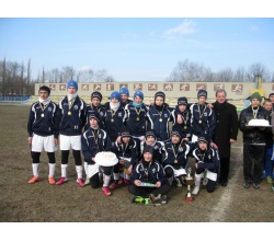 Фото на память команды футболистов первого Международного турнира «Дружба» по футболу в Сватово