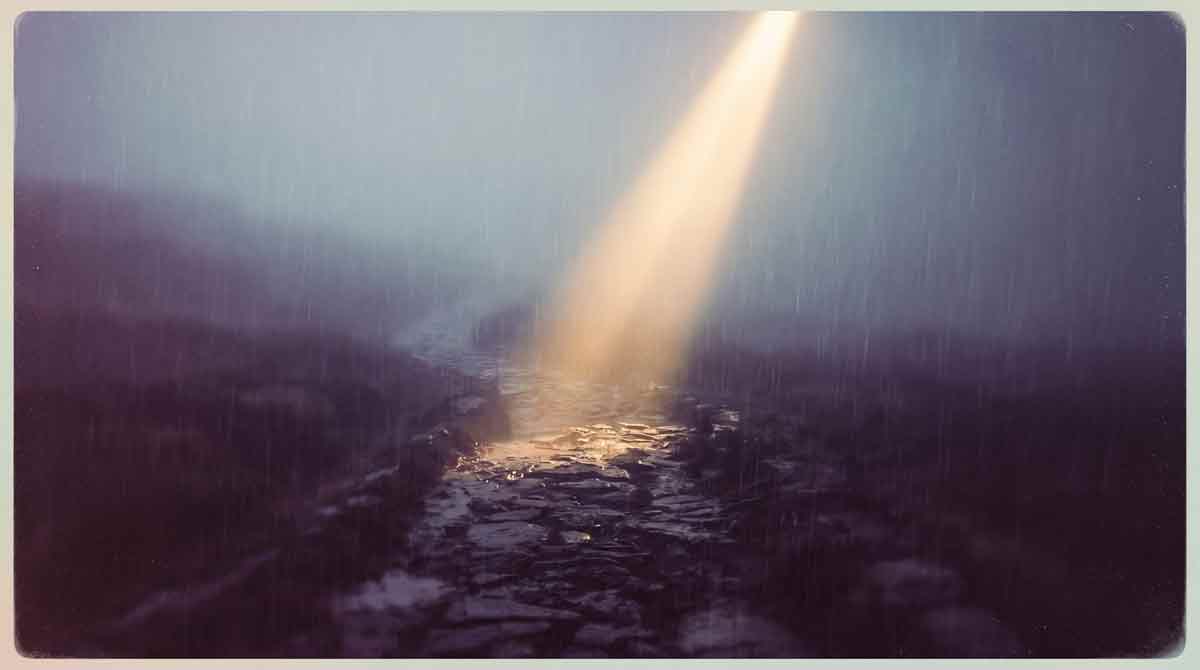 Пошук світла, християнська пісня вальс, духовний пошук у бурю